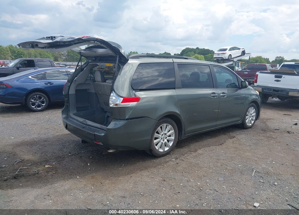 2012 TOYOTA SIENNA LIMITED V6 7 PASSENGER VIN: 5TDYK3DC7CS223821