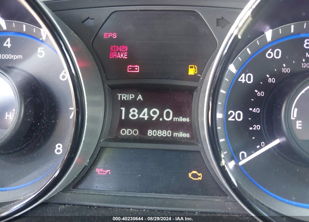2013 HYUNDAI SONATA GLS VIN: 5NPEB4AC7DH723269
