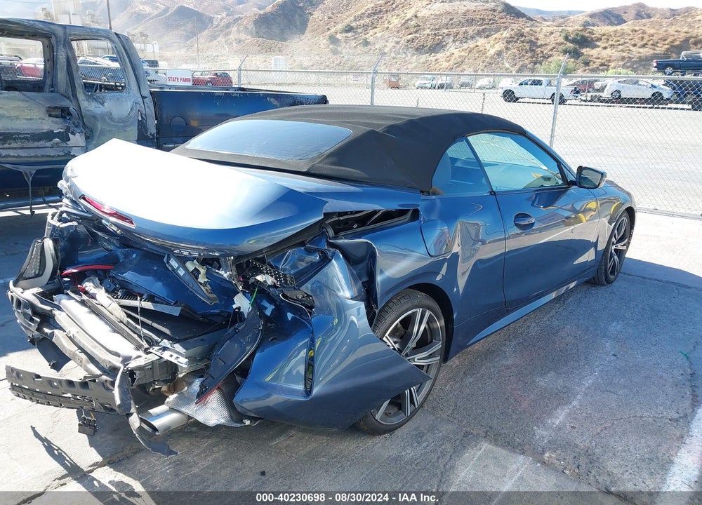 2022 BMW 430I VIN: WBA23AT0XNCK37860