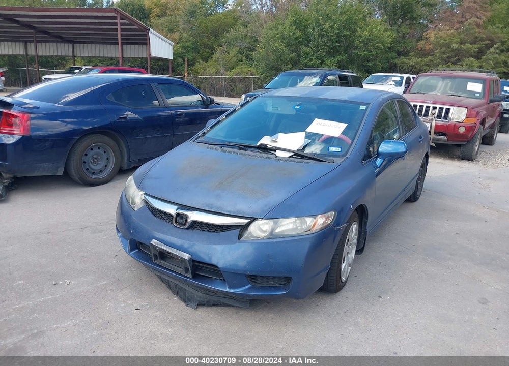 2010 HONDA CIVIC LX VIN: 2HGFA1F52AH563663