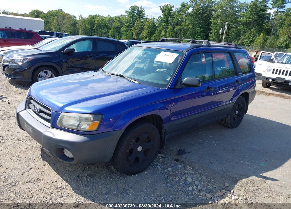 2003 SUBARU FORESTER X VIN: JF1SG636X3H724331