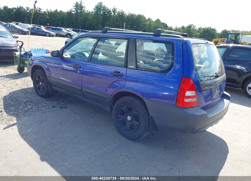 2003 SUBARU FORESTER X VIN: JF1SG636X3H724331