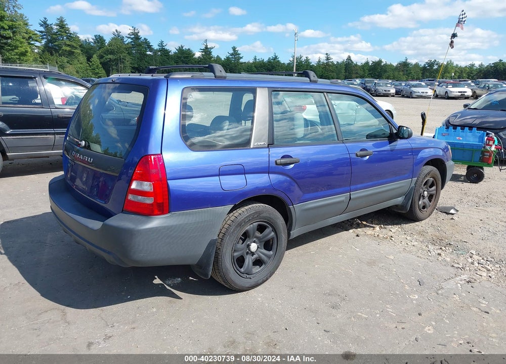 2003 SUBARU FORESTER X VIN: JF1SG636X3H724331