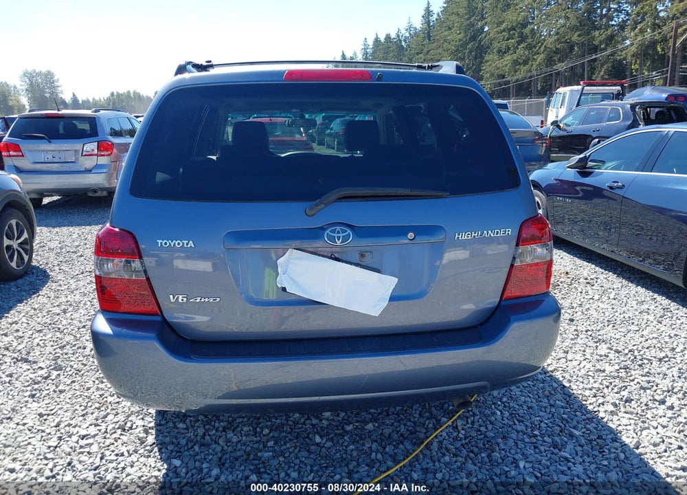 2004 TOYOTA HIGHLANDER V6 VIN: JTEEP21A940022777