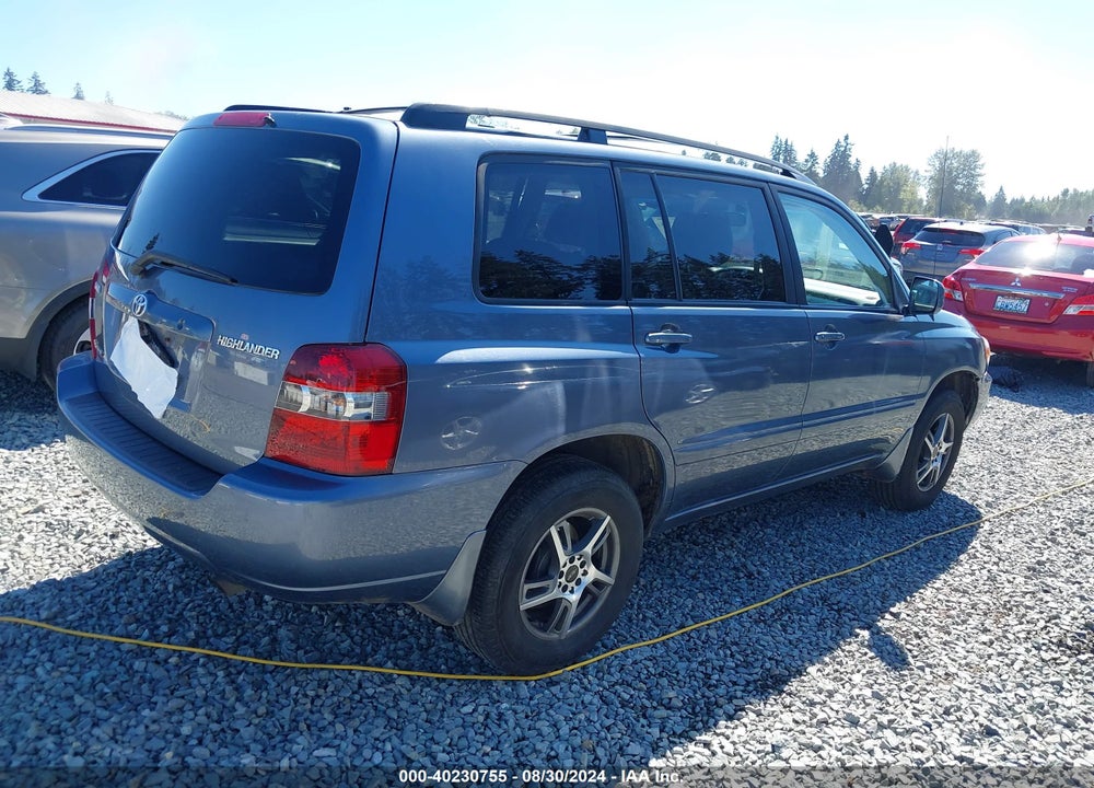 2004 TOYOTA HIGHLANDER V6 VIN: JTEEP21A940022777