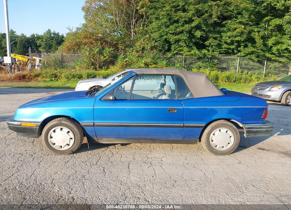 1991 DODGE SHADOW VIN: 3B3XP45K6MT603766