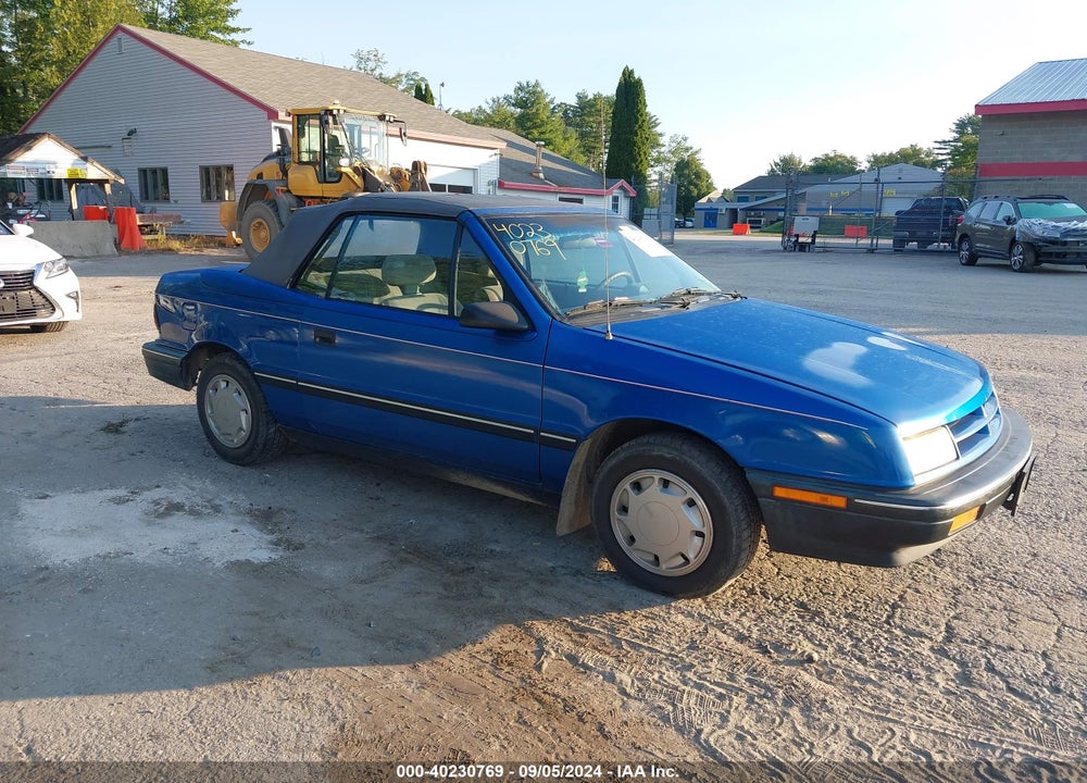 1991 DODGE SHADOW VIN: 3B3XP45K6MT603766