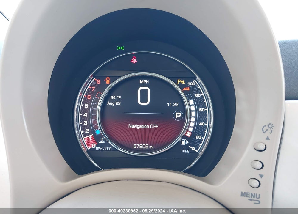 2018 FIAT 500 LOUNGE VIN: 3C3CFFCH4JT359229