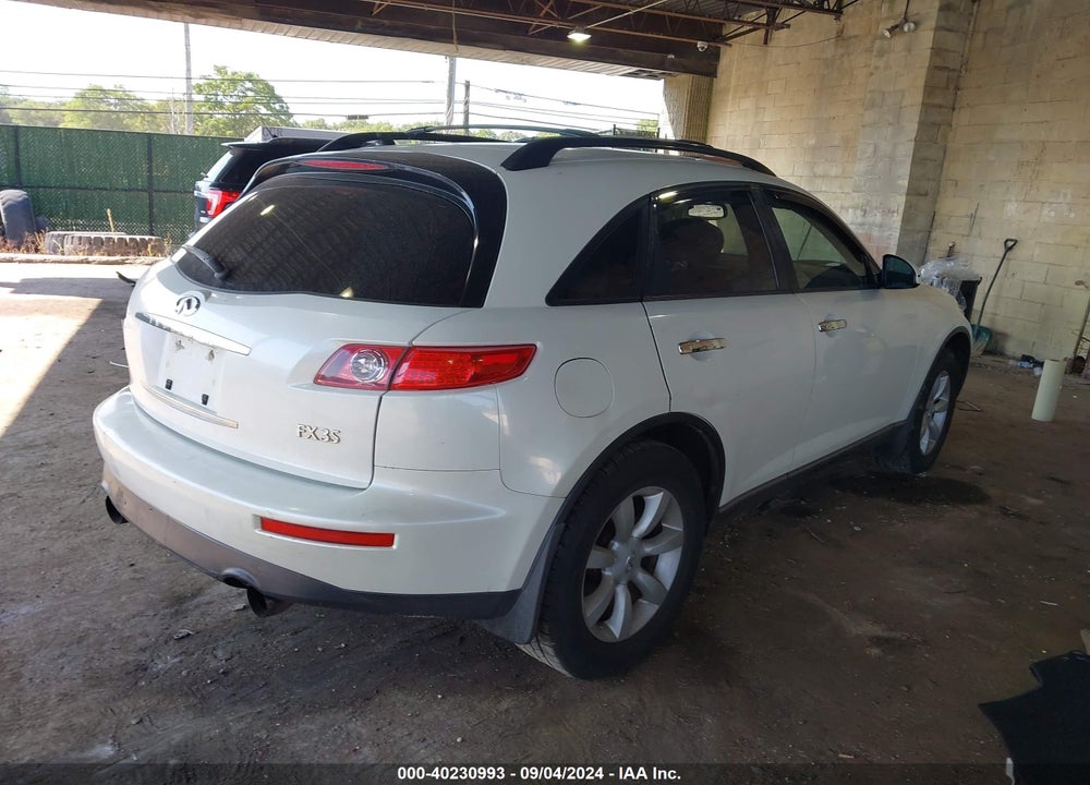 2005 INFINITI FX35 VIN: JNRAS08W05X207221