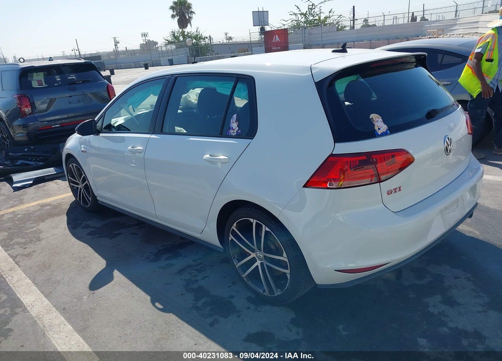 2017 VOLKSWAGEN GOLF GTI AUTOBAHN 4-DOOR/S 4-DOOR/SE 4-DOOR/SPORT 4-DOOR VIN: 3VW447AU5HM062788