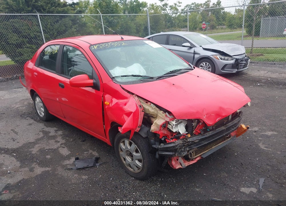 2004 CHEVROLET AVEO LS VIN: KL1TJ52624B236580