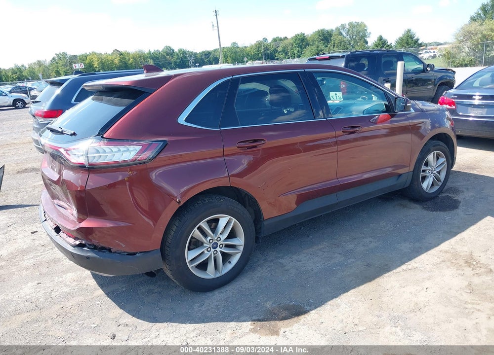 2015 FORD EDGE SEL VIN: 2FMTK4J9XFBB24629