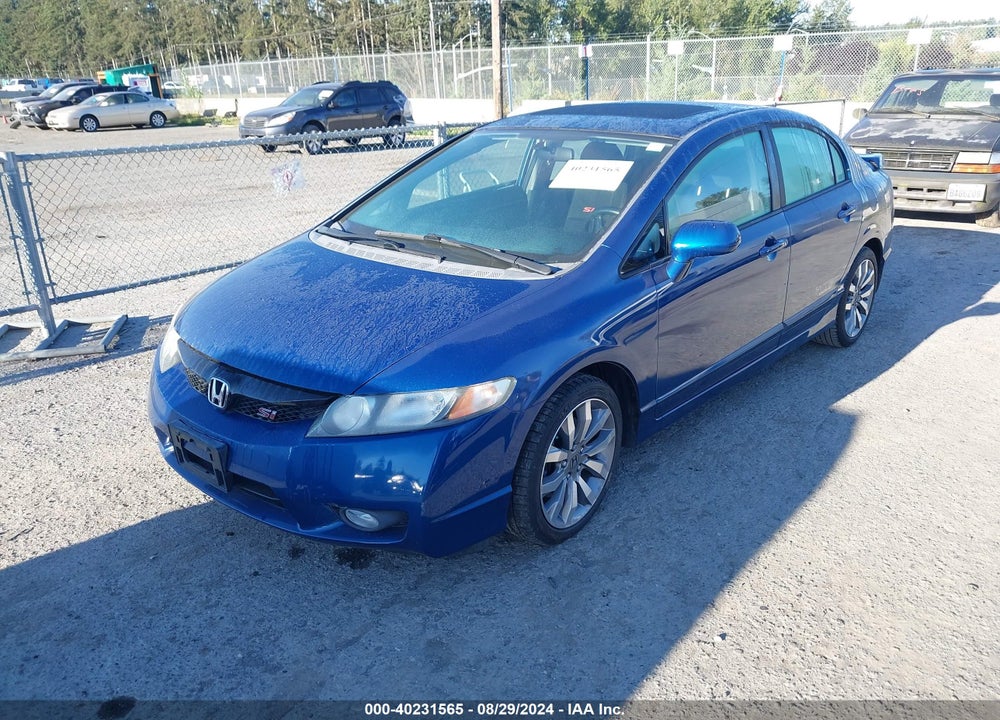 2009 HONDA CIVIC SI VIN: 2HGFA55539H704583