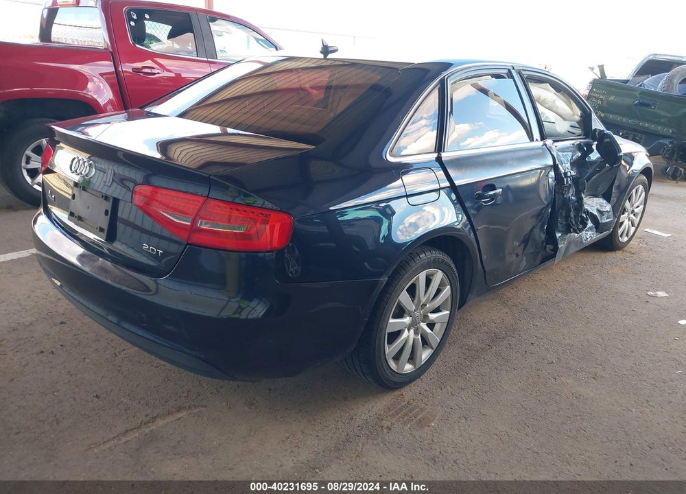 2013 AUDI A4 2.0T PREMIUM VIN: WAUAFAFL6DA045838