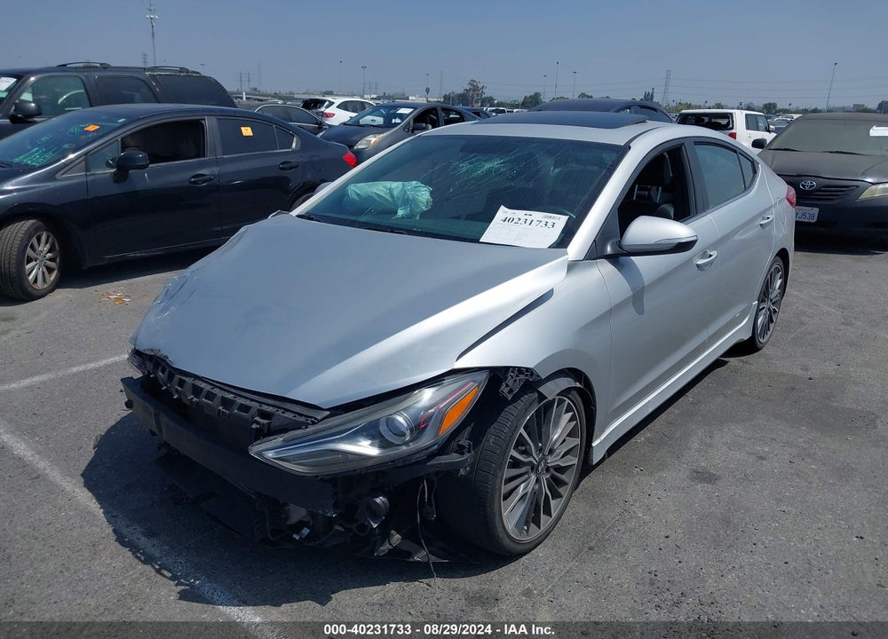 2018 HYUNDAI ELANTRA SPORT VIN: KMHD04LB5JU703606