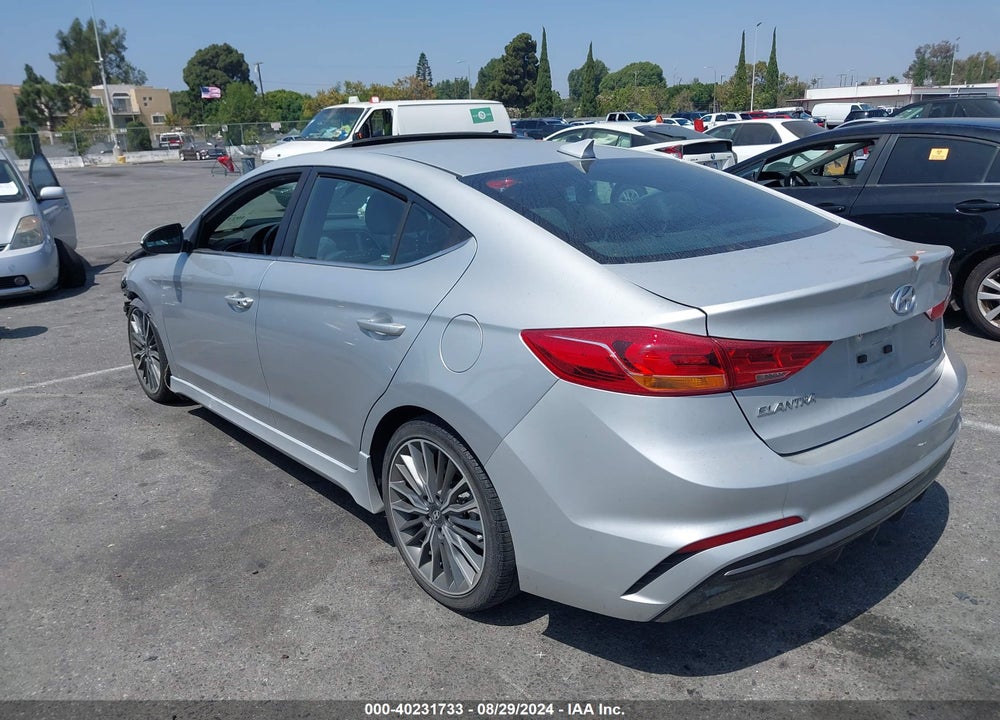 2018 HYUNDAI ELANTRA SPORT VIN: KMHD04LB5JU703606