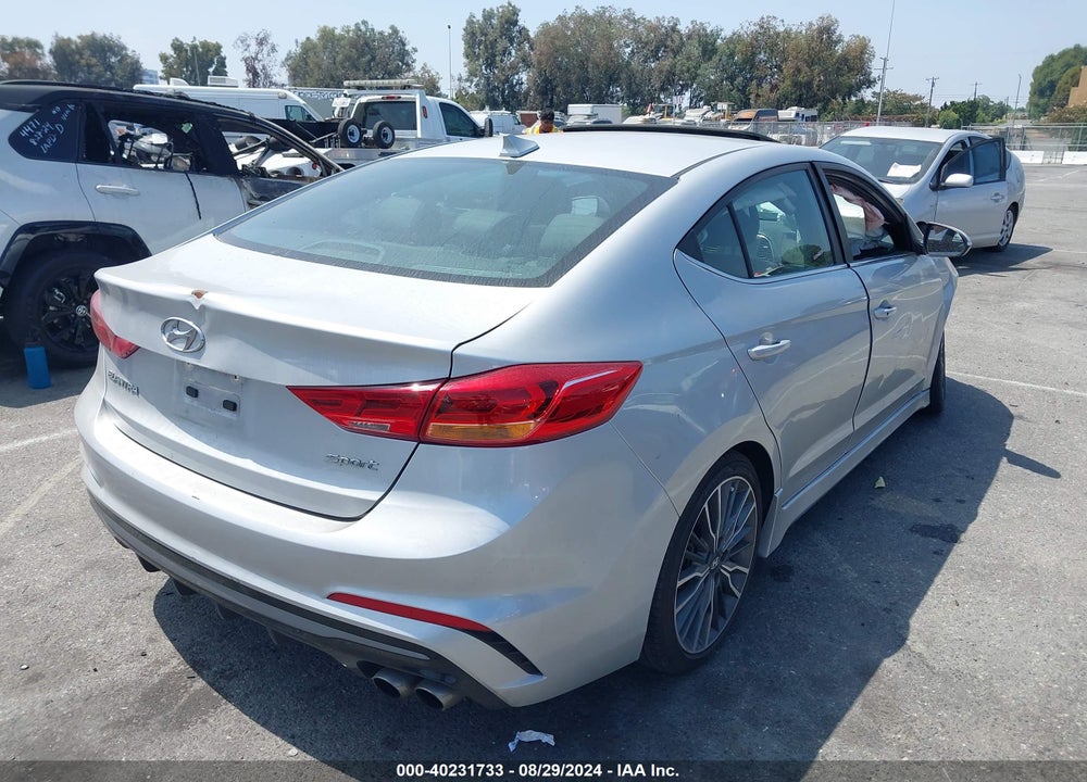 2018 HYUNDAI ELANTRA SPORT VIN: KMHD04LB5JU703606