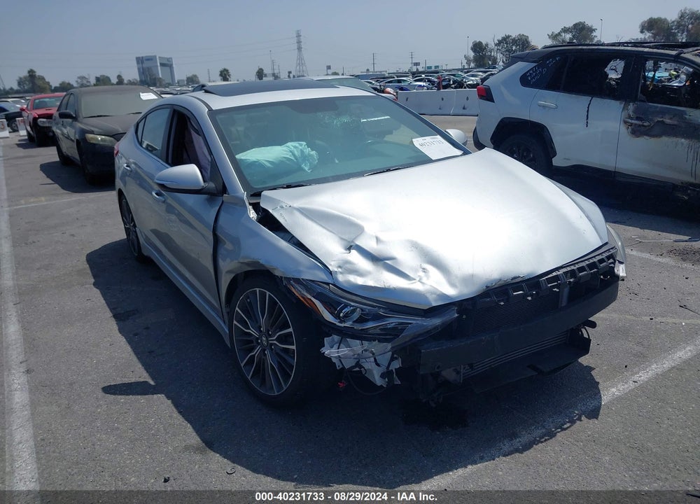 2018 HYUNDAI ELANTRA SPORT VIN: KMHD04LB5JU703606