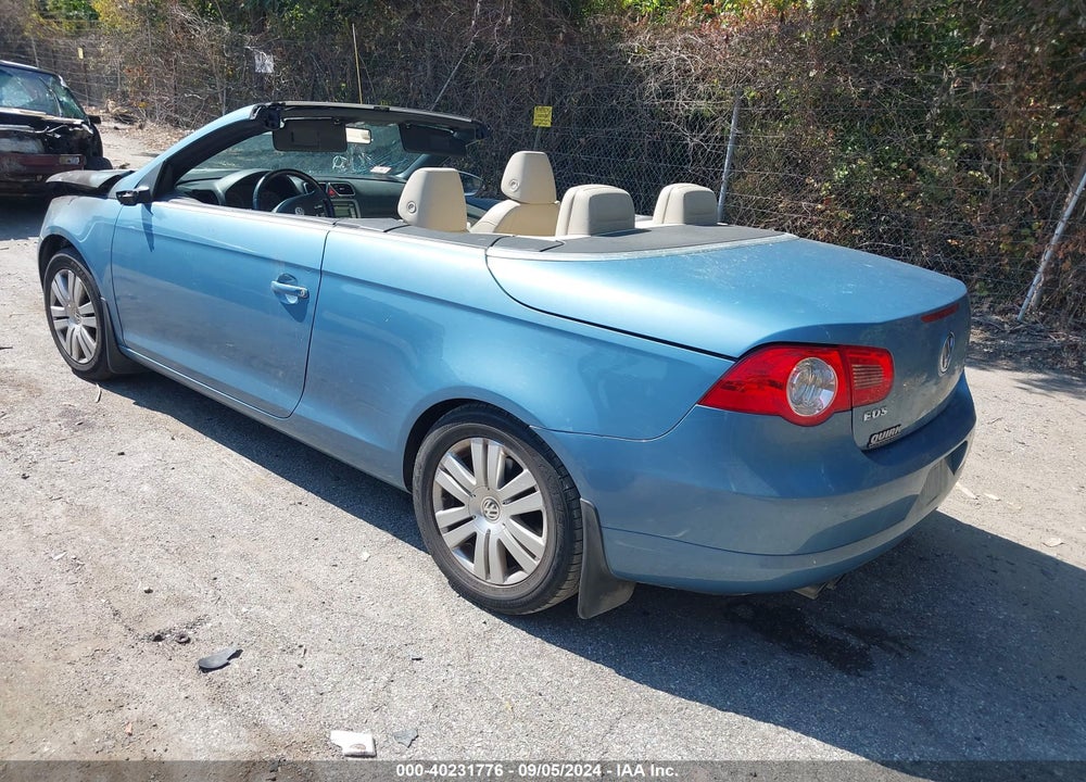 2009 VOLKSWAGEN EOS KOMFORT VIN: WVWBA71F19V022347