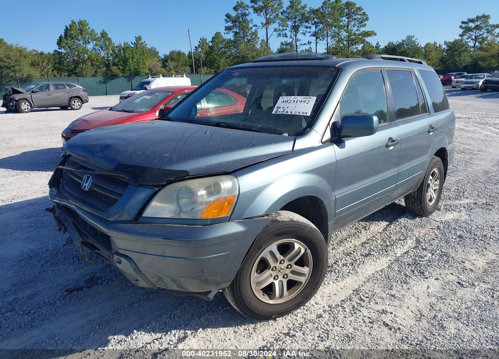 2005 HONDA PILOT EX-L VIN: 5FNYF18515B017082