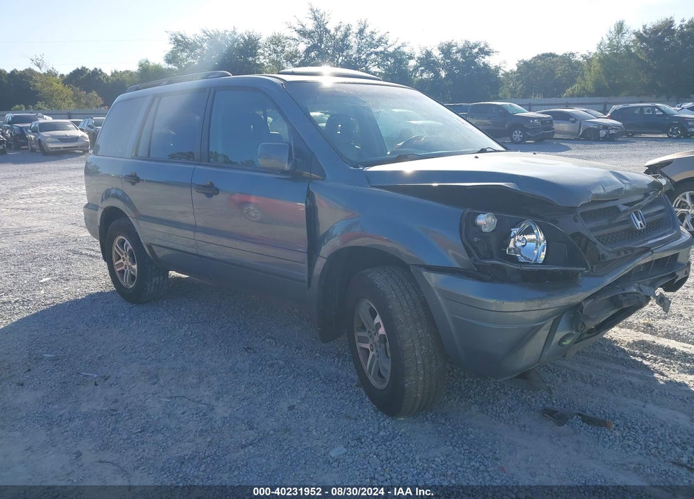 2005 HONDA PILOT EX-L VIN: 5FNYF18515B017082