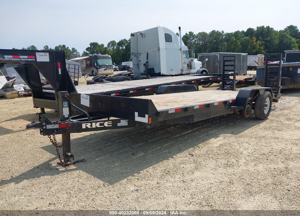 2020 RICE TRAILERS EQUIPMENT TRAILER VIN: 4RWBE2022LH025101