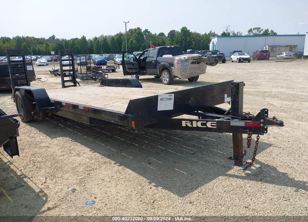 2020 RICE TRAILERS EQUIPMENT TRAILER VIN: 4RWBE2022LH025101