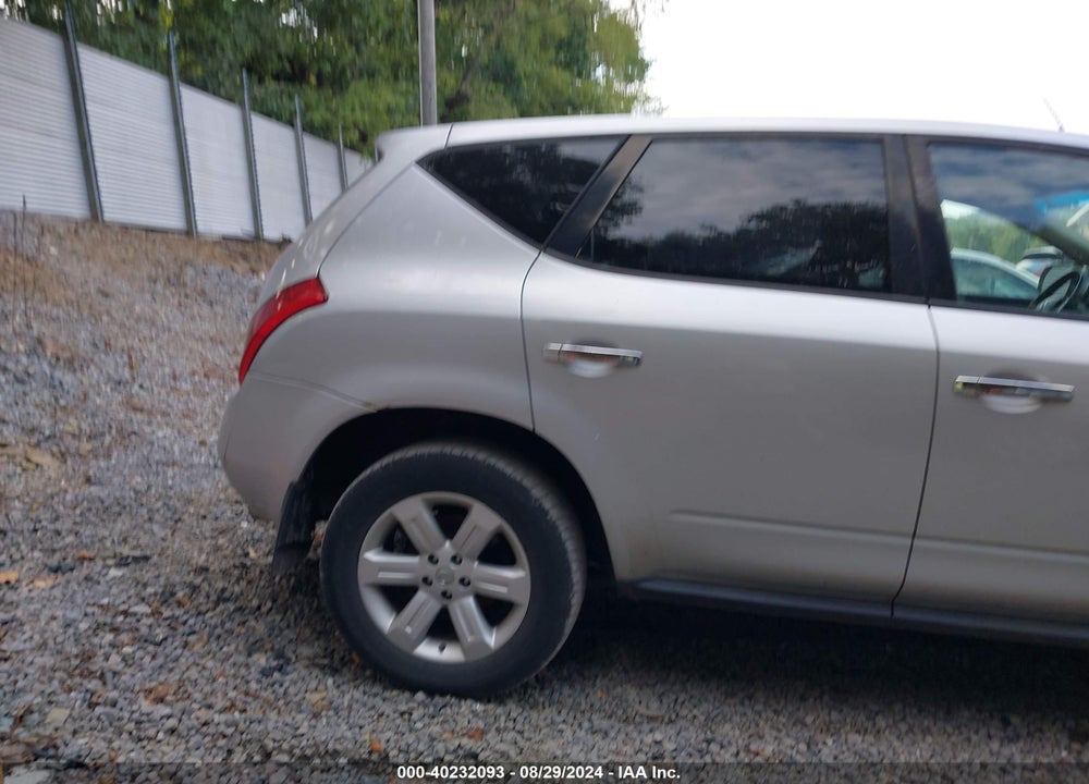 2007 NISSAN MURANO VIN: JN8AZ08W17W615963