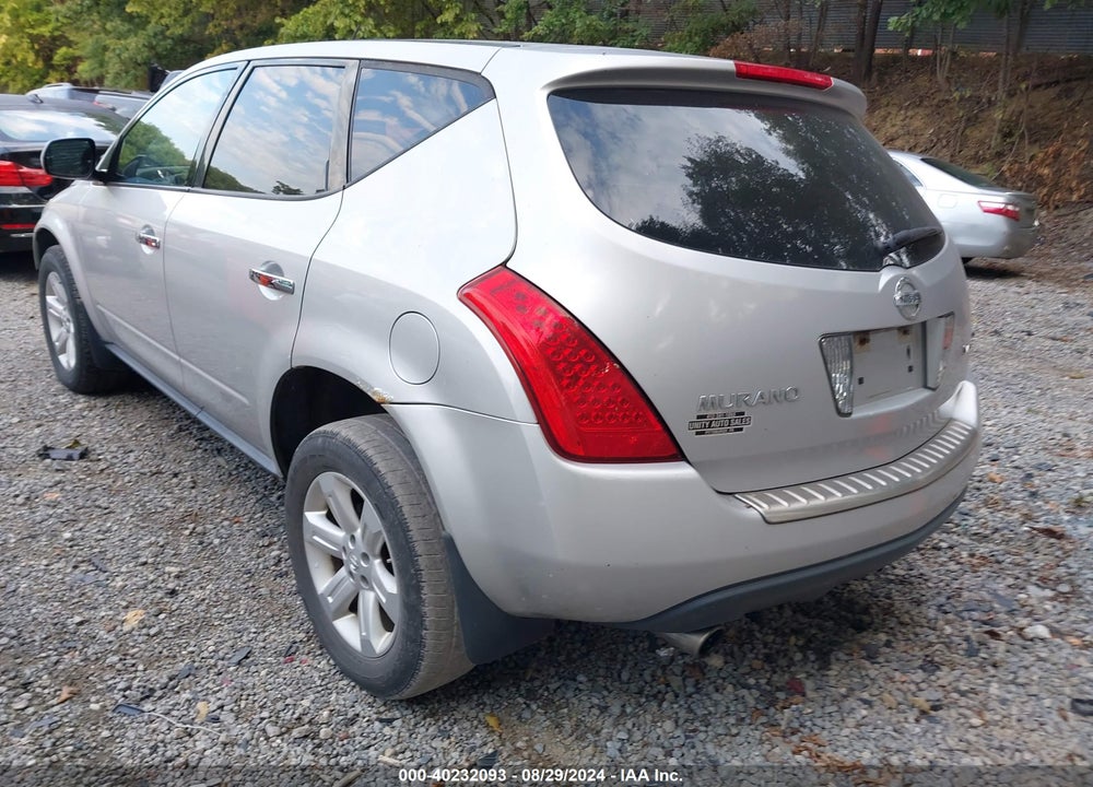 2007 NISSAN MURANO VIN: JN8AZ08W17W615963