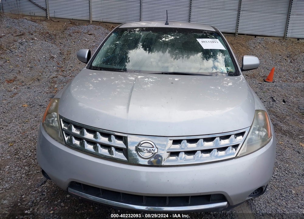 2007 NISSAN MURANO VIN: JN8AZ08W17W615963