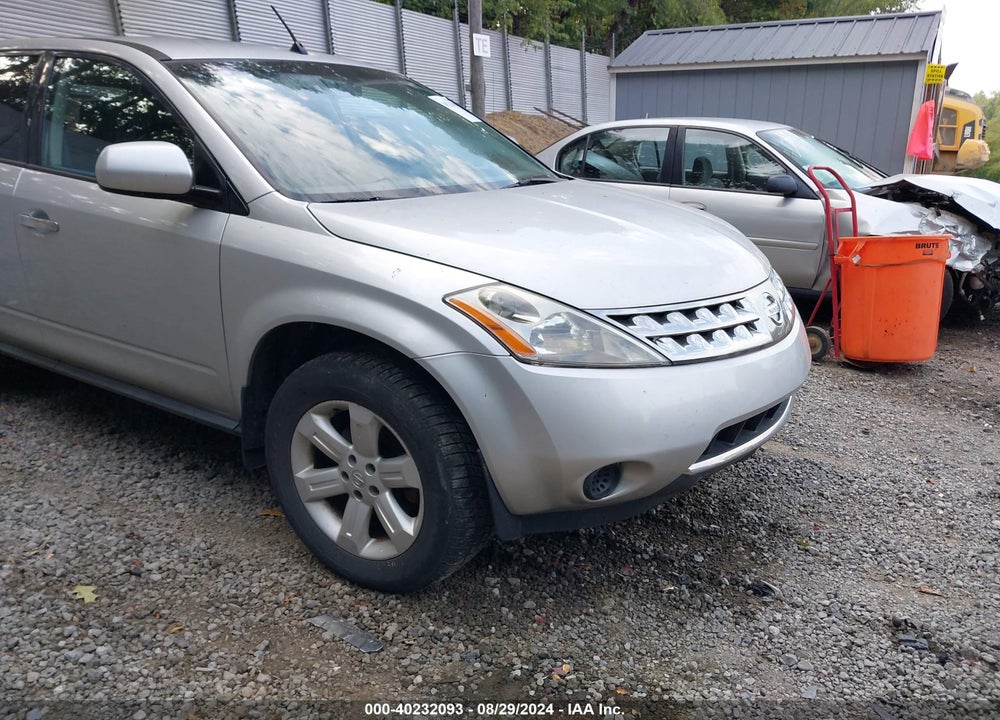 2007 NISSAN MURANO VIN: JN8AZ08W17W615963