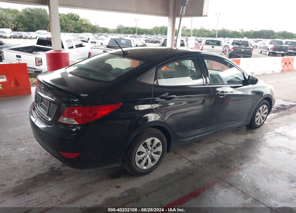 2017 HYUNDAI ACCENT SE VIN: KMHCT4AE6HU172474