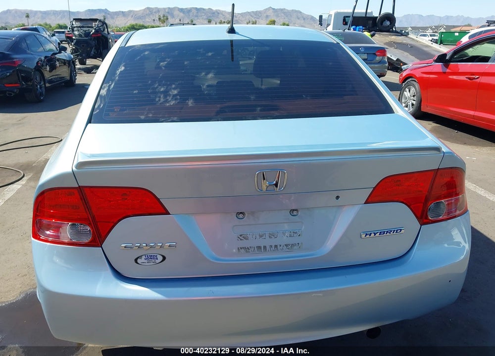 2007 HONDA CIVIC HYBRID VIN: JHMFA36267S017593