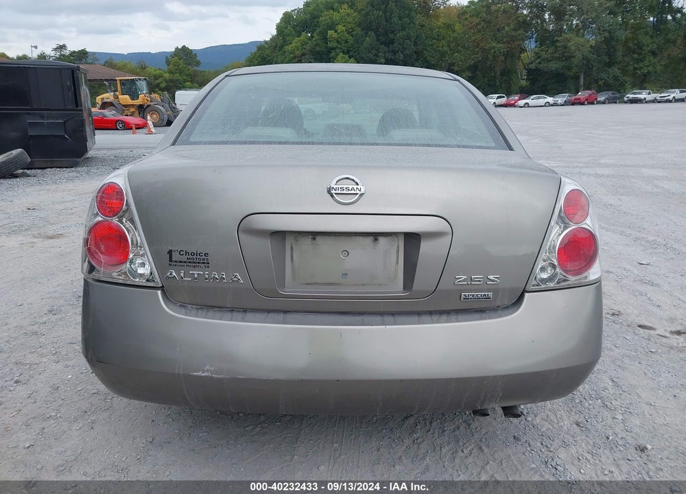 2006 NISSAN ALTIMA 2.5 S VIN: 1N4AL11D56C212179