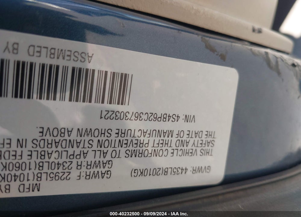 2006 SUBARU OUTBACK 2.5I LIMITED VIN: 4S4BP62C367303221