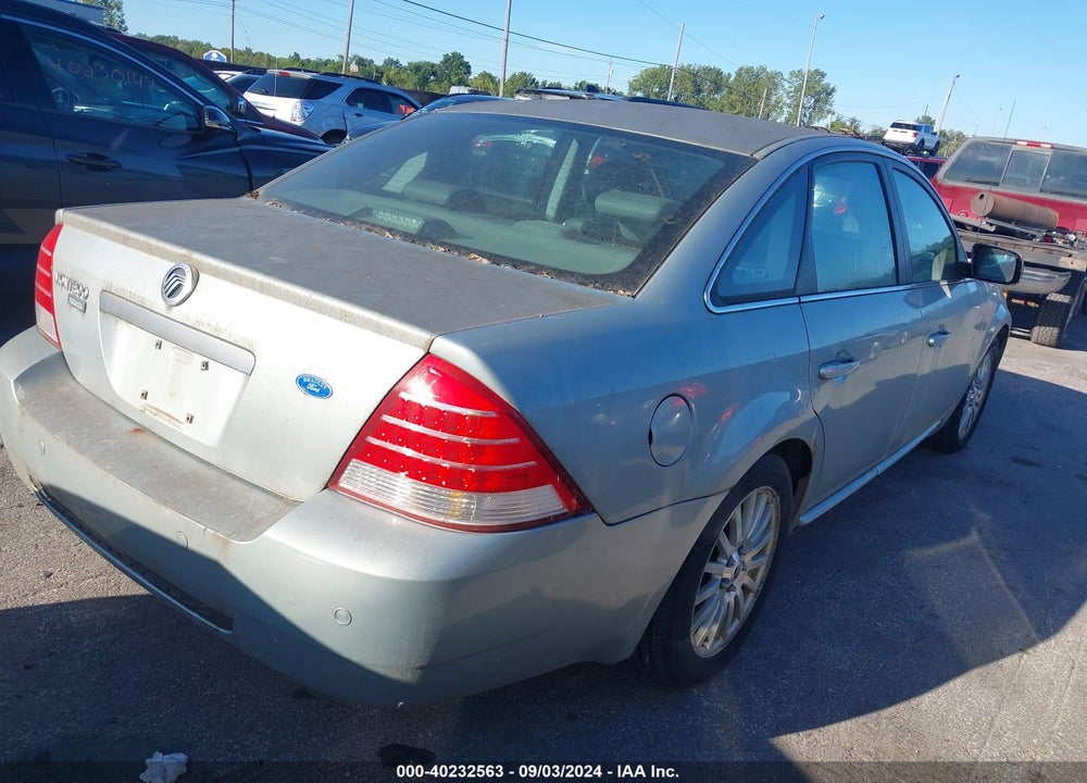 2006 MERCURY MONTEGO PREMIER VIN: 1MEHM42106G618860