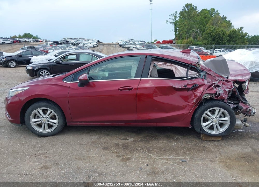 2016 CHEVROLET CRUZE LT AUTO VIN: 1G1BE5SM6G7250554
