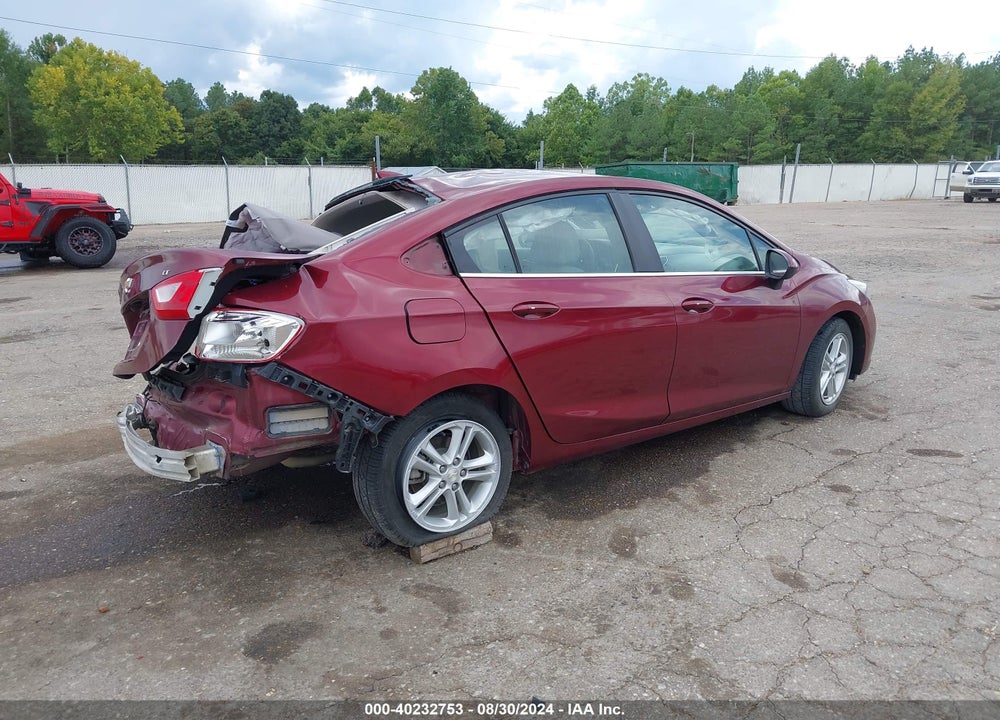 2016 CHEVROLET CRUZE LT AUTO VIN: 1G1BE5SM6G7250554