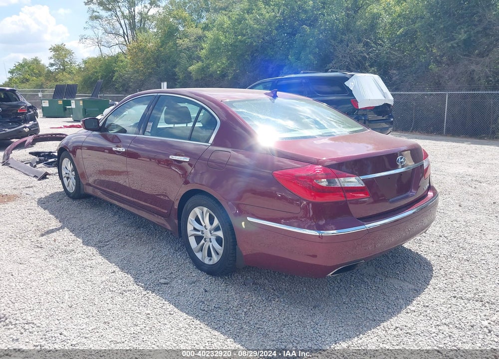 2012 HYUNDAI GENESIS 3.8 VIN: KMHGC4DD8CU198023
