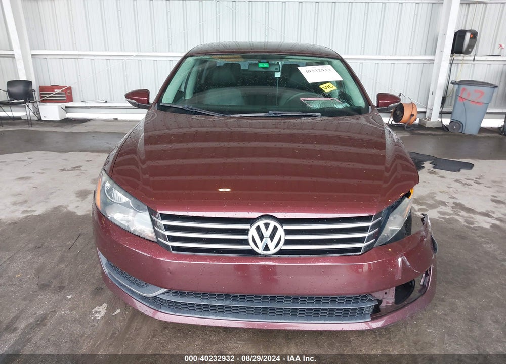 2012 VOLKSWAGEN PASSAT 2.5L SE VIN: 1VWBP7A33CC038506