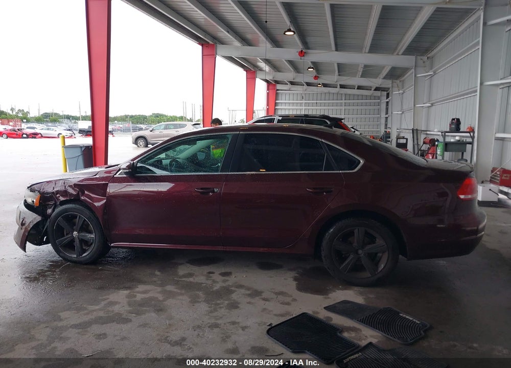 2012 VOLKSWAGEN PASSAT 2.5L SE VIN: 1VWBP7A33CC038506