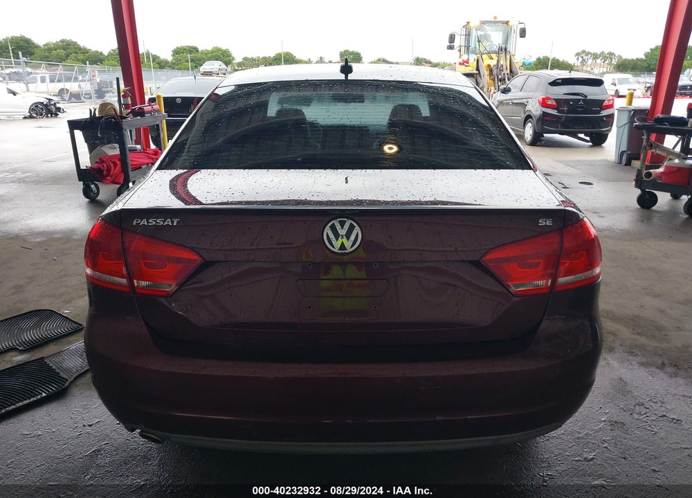 2012 VOLKSWAGEN PASSAT 2.5L SE VIN: 1VWBP7A33CC038506