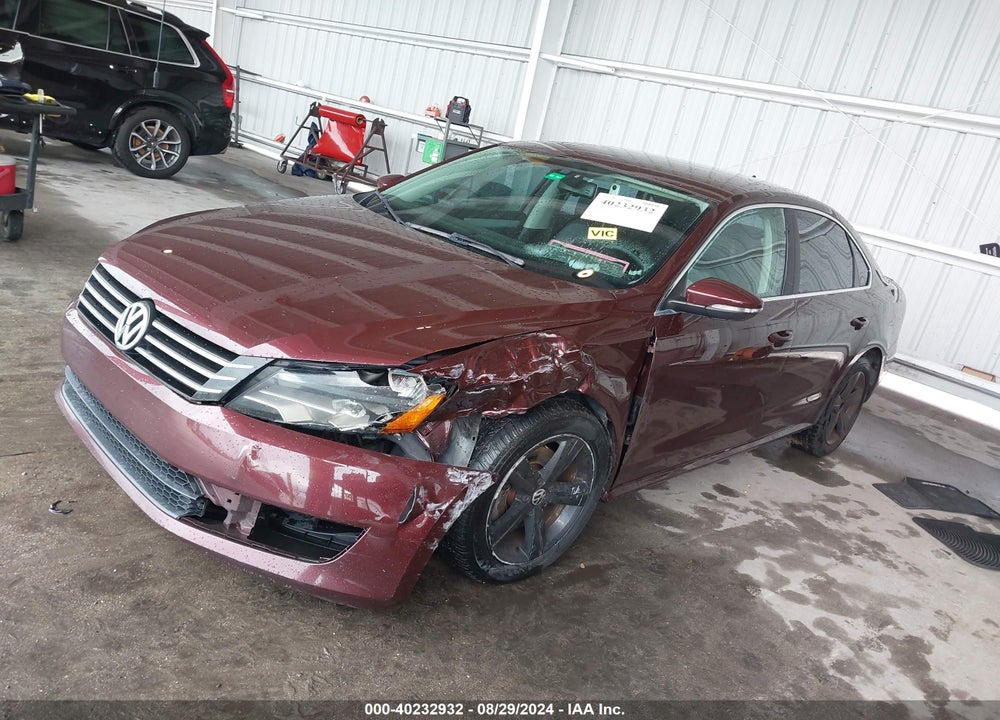 2012 VOLKSWAGEN PASSAT 2.5L SE VIN: 1VWBP7A33CC038506
