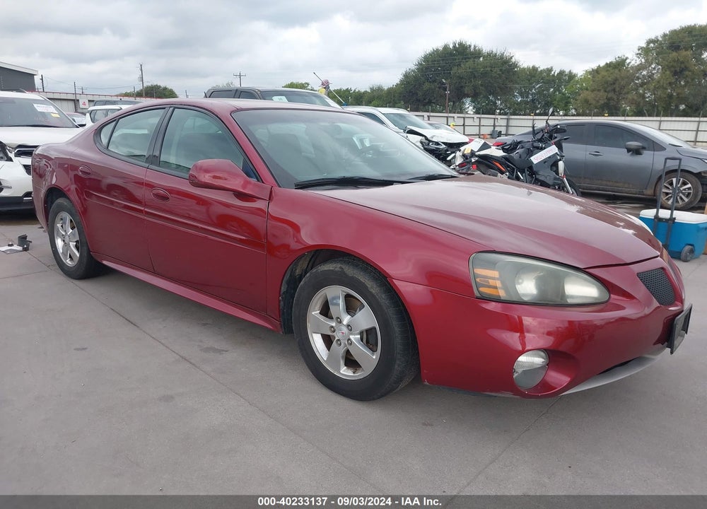 2008 PONTIAC GRAND PRIX VIN: 2G2WP552081150837
