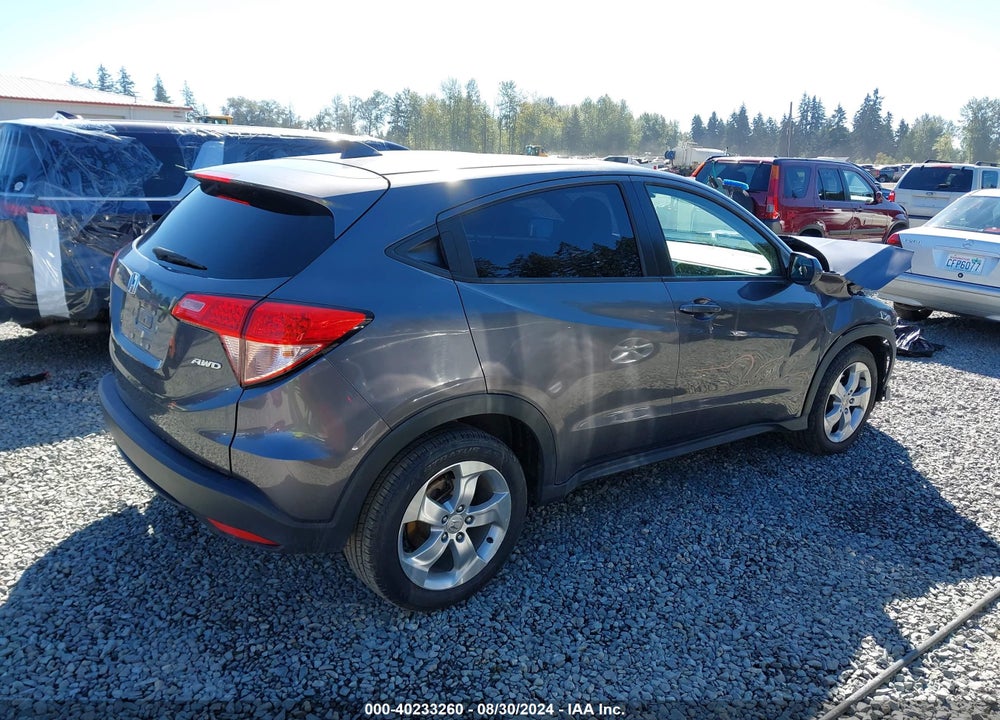 2016 HONDA HR-V LX VIN: 3CZRU6H31GM705341