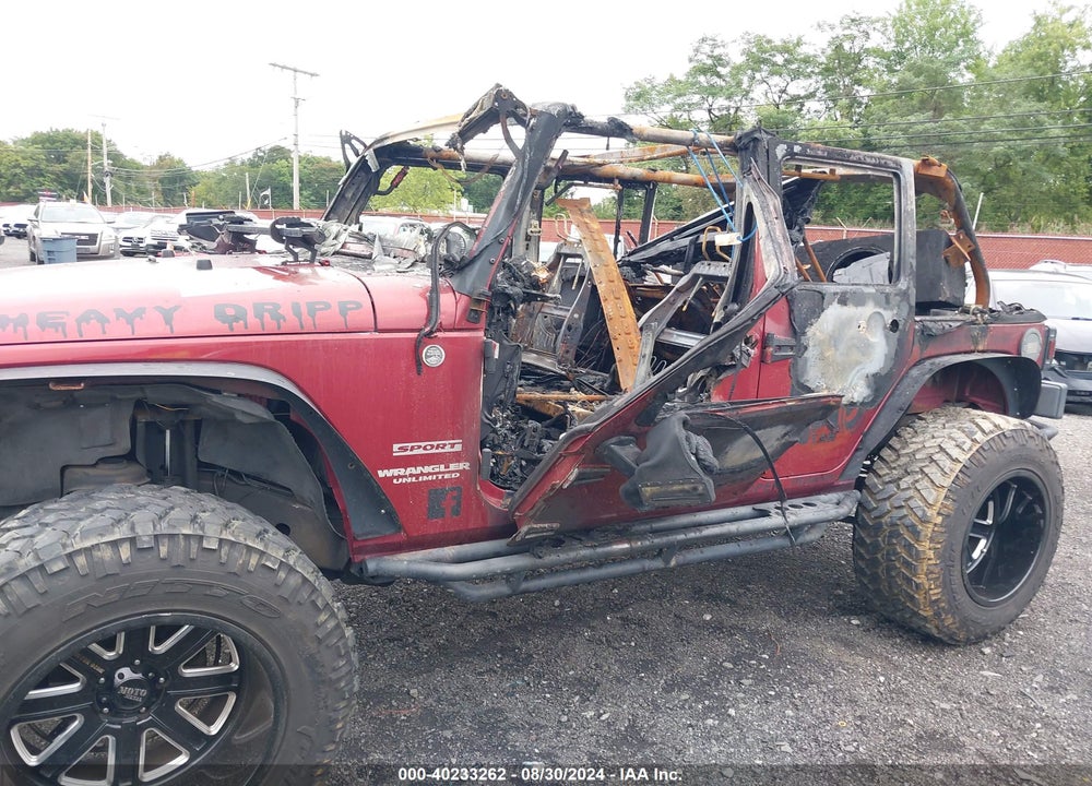2012 JEEP WRANGLER UNLIMITED SPORT VIN: 1C4HJWDGXCL112026