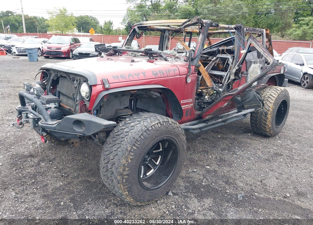 2012 JEEP WRANGLER UNLIMITED SPORT VIN: 1C4HJWDGXCL112026