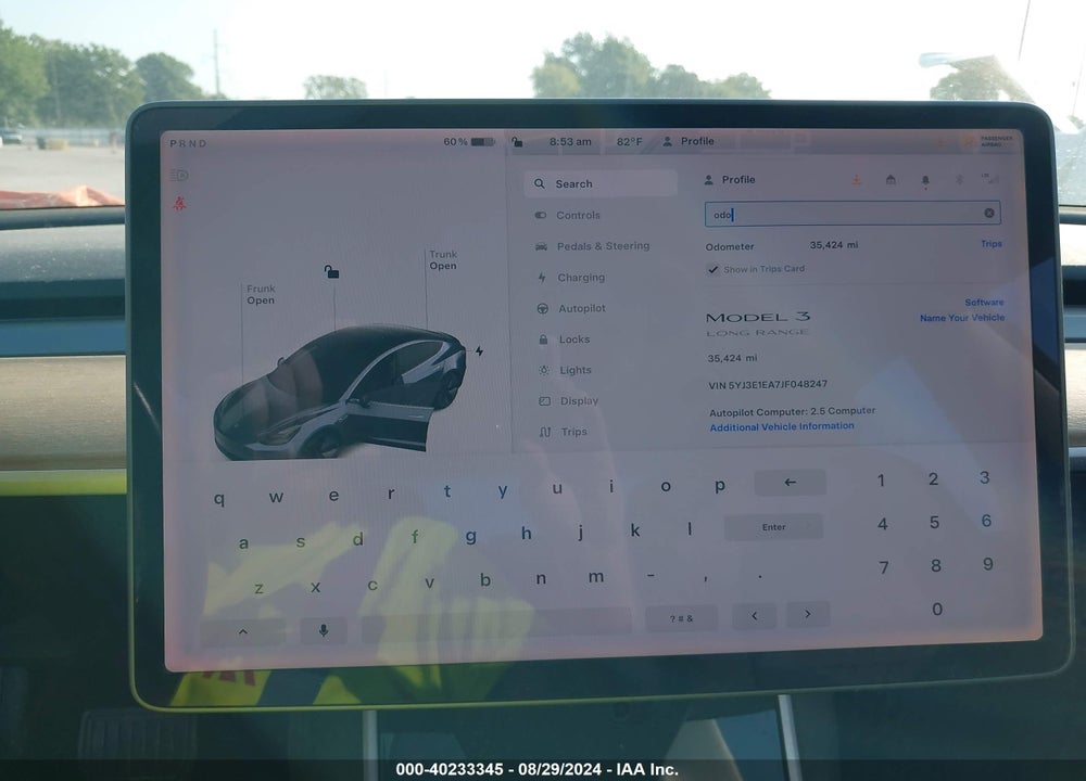 2018 TESLA MODEL 3 LONG RANGE/MID RANGE VIN: 5YJ3E1EA7JF048247