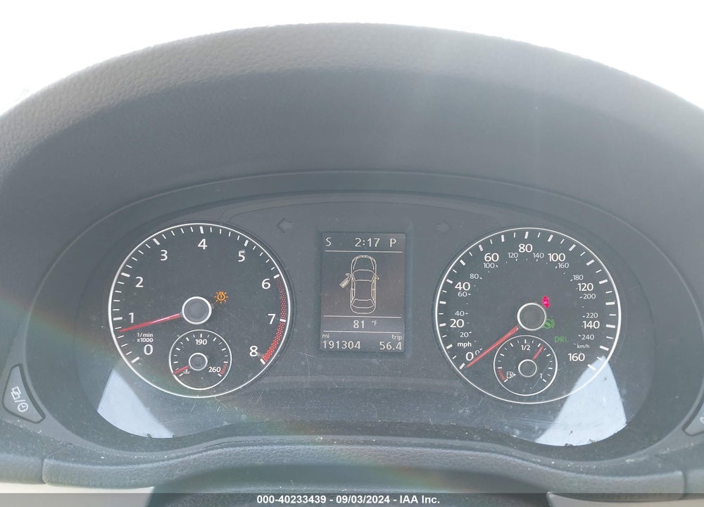 2013 VOLKSWAGEN PASSAT 2.5L SE VIN: 1VWBH7A38DC118155