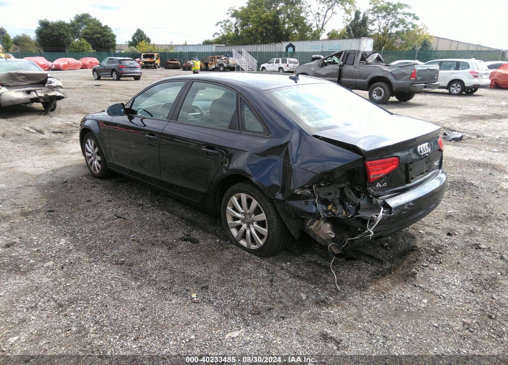 2014 AUDI A4 2.0T PREMIUM VIN: WAUBFAFL9EN010189